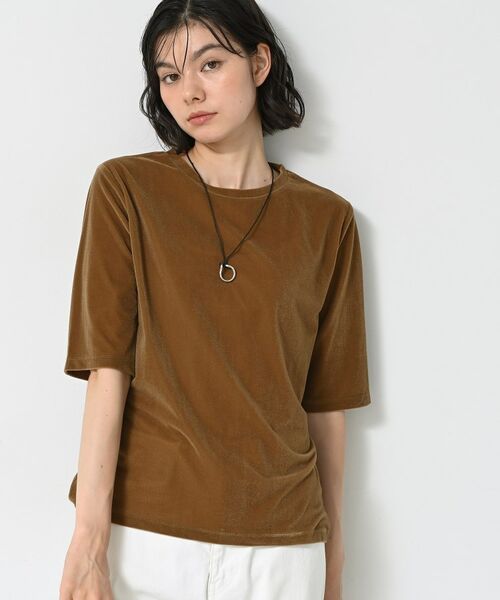 Dessin / デッサン カットソー | 【洗える】シアーベロアトップス | 詳細6