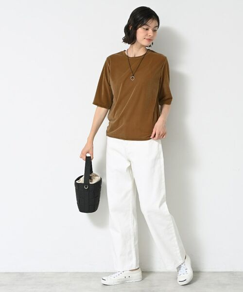 Dessin / デッサン カットソー | 【洗える】シアーベロアトップス | 詳細7