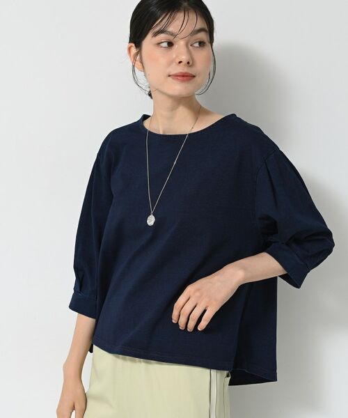 Dessin / デッサン カットソー | 【洗える】インディゴ天竺デニム調カットソー | 詳細2