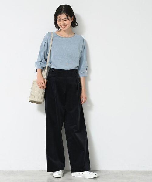 Dessin / デッサン カットソー | 【洗える】インディゴ天竺デニム調カットソー | 詳細6