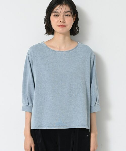 Dessin / デッサン カットソー | 【洗える】インディゴ天竺デニム調カットソー | 詳細9