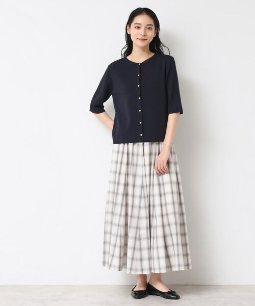 Dessin / デッサン ニット・セーター | 【UVカット/洗える】2WAY五分袖カーディガン | 詳細13