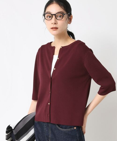 Dessin / デッサン ニット・セーター | 【UVカット/洗える】2WAY五分袖カーディガン | 詳細19