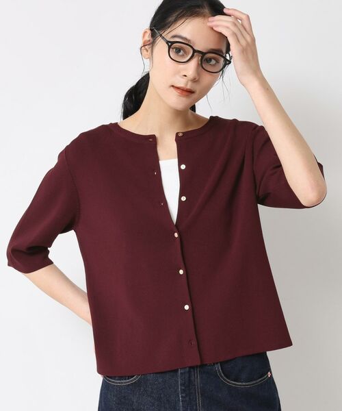 Dessin / デッサン ニット・セーター | 【UVカット/洗える】2WAY五分袖カーディガン | 詳細20