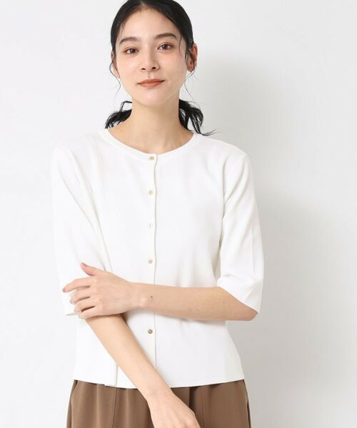 Dessin / デッサン ニット・セーター | 【UVカット/洗える】2WAY五分袖カーディガン | 詳細3