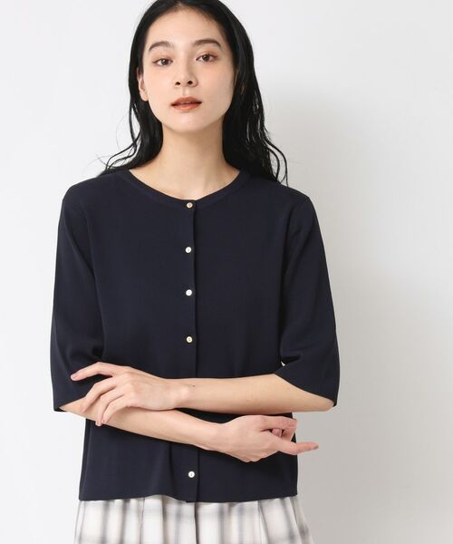 Dessin / デッサン ニット・セーター | 【UVカット/洗える】2WAY五分袖カーディガン | 詳細9