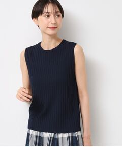 Dessin / デッサン ニット・セーター | 【洗える】リブノースリーブニット