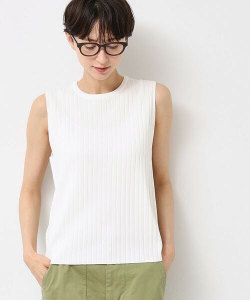 Dessin / デッサン ニット・セーター | 【洗える】リブノースリーブニット | 詳細1