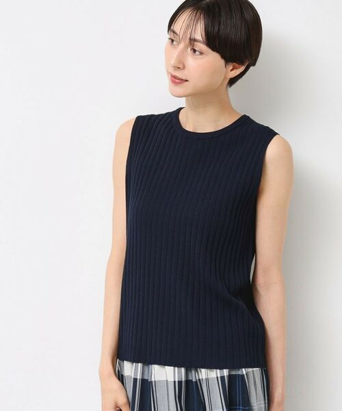 Dessin / デッサン ニット・セーター | 【洗える】リブノースリーブニット | 詳細10