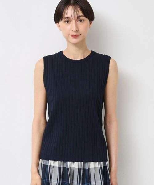 Dessin / デッサン ニット・セーター | 【洗える】リブノースリーブニット | 詳細13