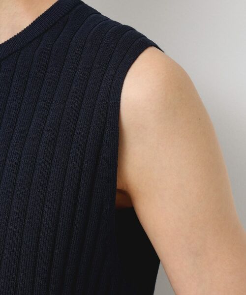 Dessin / デッサン ニット・セーター | 【洗える】リブノースリーブニット | 詳細17