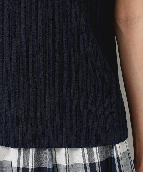 Dessin / デッサン ニット・セーター | 【洗える】リブノースリーブニット | 詳細18