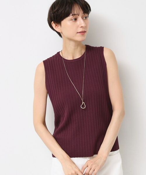 Dessin / デッサン ニット・セーター | 【洗える】リブノースリーブニット | 詳細5