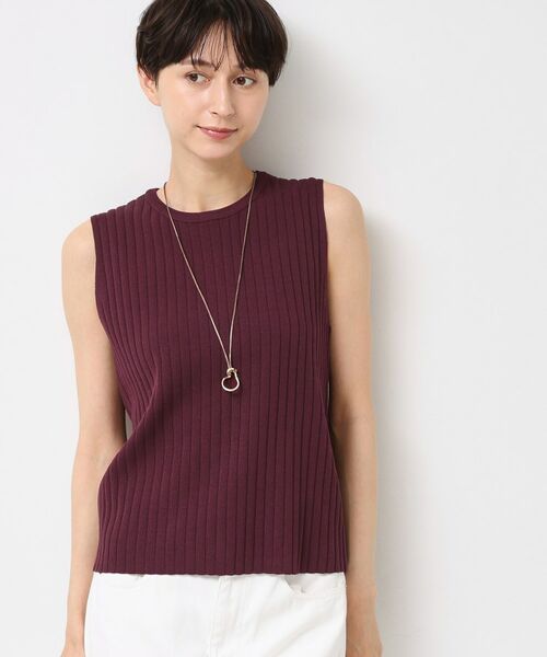 Dessin / デッサン ニット・セーター | 【洗える】リブノースリーブニット | 詳細6