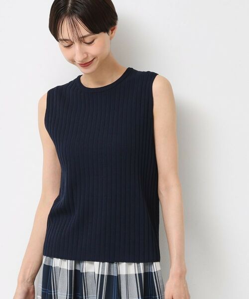 Dessin / デッサン ニット・セーター | 【洗える】リブノースリーブニット | 詳細9