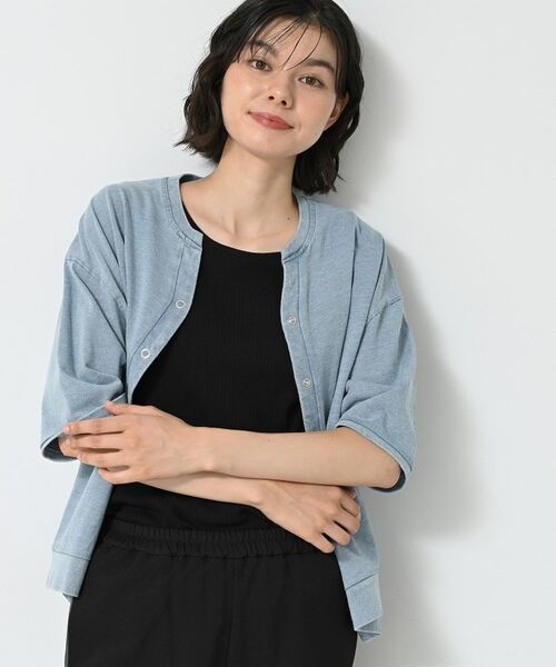 Dessin / デッサン カーディガン・ボレロ | 【洗える】インディゴデニム調カーディガン | 詳細6
