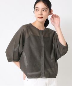 Dessin / デッサン カーディガン・ボレロ | 【前後2WAY・洗える】シアーカーディガン