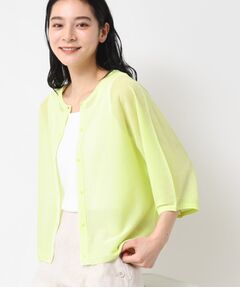 Dessin / デッサン カーディガン・ボレロ | 【前後2WAY・洗える】シアーカーディガン