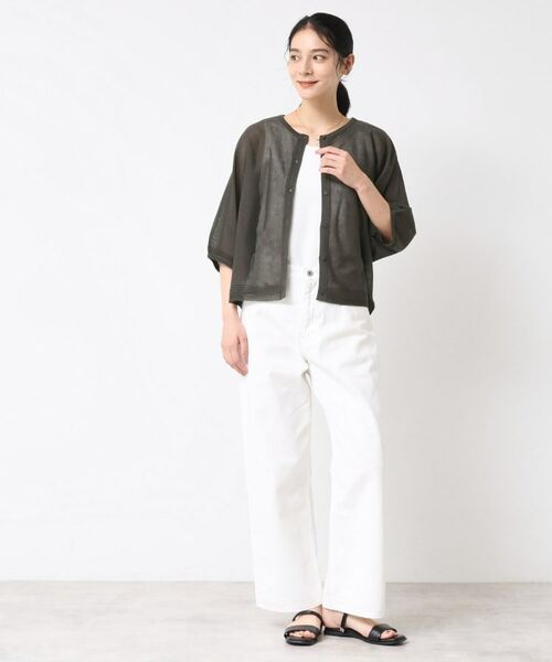 Dessin / デッサン カーディガン・ボレロ | 【前後2WAY・洗える】シアーカーディガン | 詳細11