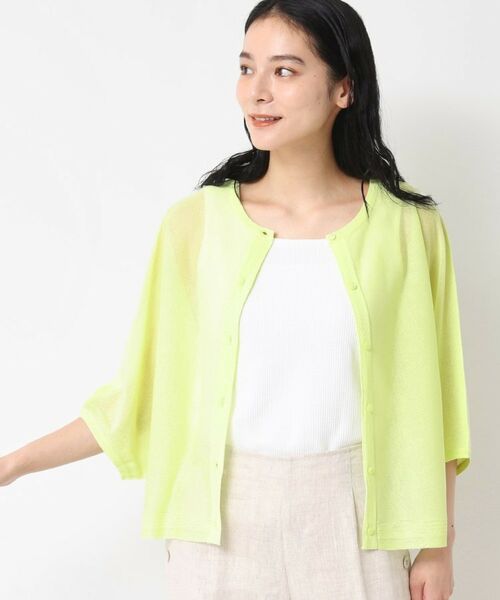 Dessin / デッサン カーディガン・ボレロ | 【前後2WAY・洗える】シアーカーディガン | 詳細15