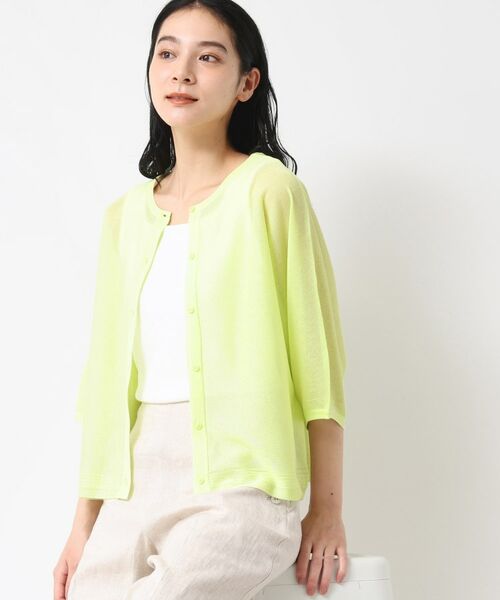 Dessin / デッサン カーディガン・ボレロ | 【前後2WAY・洗える】シアーカーディガン | 詳細16