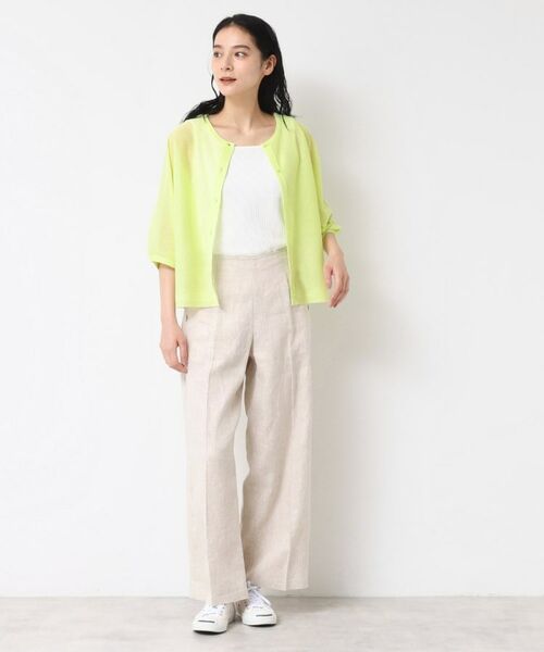 Dessin / デッサン カーディガン・ボレロ | 【前後2WAY・洗える】シアーカーディガン | 詳細19