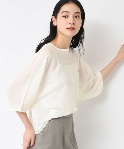 Dessin / デッサン カーディガン・ボレロ | 【前後2WAY・洗える】シアーカーディガン | 詳細4