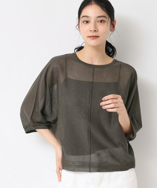 Dessin / デッサン カーディガン・ボレロ | 【前後2WAY・洗える】シアーカーディガン | 詳細9