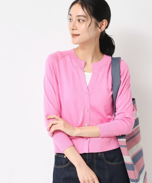 Dessin / デッサン カーディガン・ボレロ | 【洗える】キーネックカーディガン | 詳細1