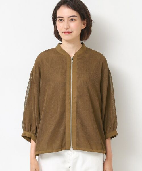 Dessin / デッサン レザーブルゾン・ジャケット | 【洗える】メッシュシアージャケット | 詳細9