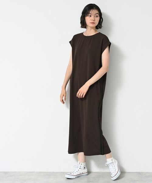 Dessin / デッサン ロング・マキシ丈ワンピース | 【洗える】カットジョーゼットラインワンピース | 詳細6
