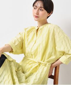 Dessin / デッサン ロング・マキシ丈ワンピース | 【洗える／五分袖】ジャガードワンピース