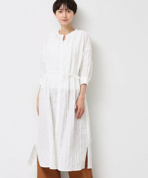 Dessin / デッサン ロング・マキシ丈ワンピース | 【洗える/五分袖】ジャガードワンピース | 詳細1