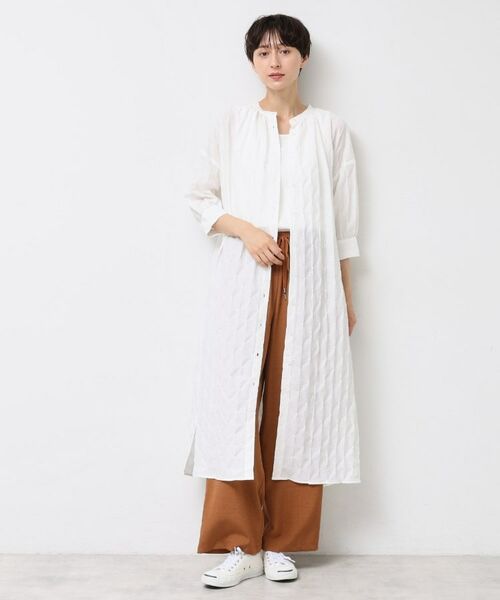 Dessin / デッサン ロング・マキシ丈ワンピース | 【洗える/五分袖】ジャガードワンピース | 詳細2