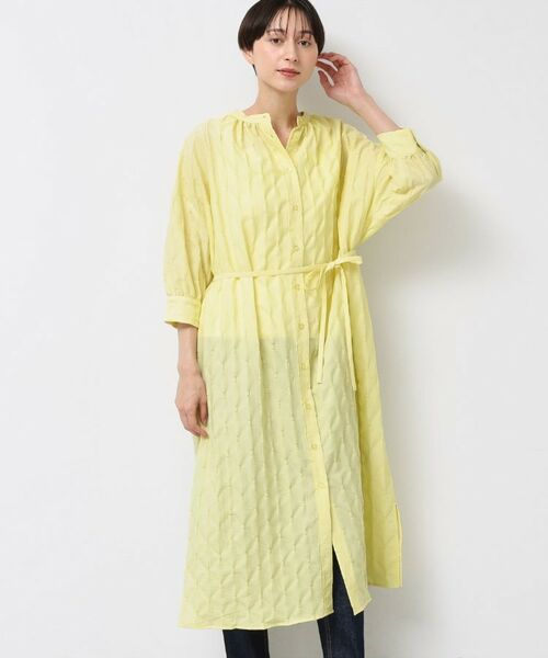 Dessin / デッサン ロング・マキシ丈ワンピース | 【洗える/五分袖】ジャガードワンピース | 詳細5