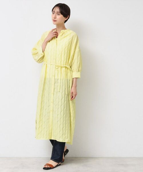 Dessin / デッサン ロング・マキシ丈ワンピース | 【洗える/五分袖】ジャガードワンピース | 詳細6