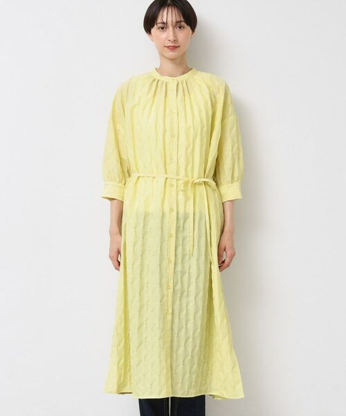 Dessin / デッサン ロング・マキシ丈ワンピース | 【洗える/五分袖】ジャガードワンピース | 詳細9