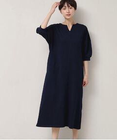 Dessin / デッサン ミニ丈・ひざ丈ワンピース | 【洗える】インディゴ天竺デニム調リラクシーワンピース
