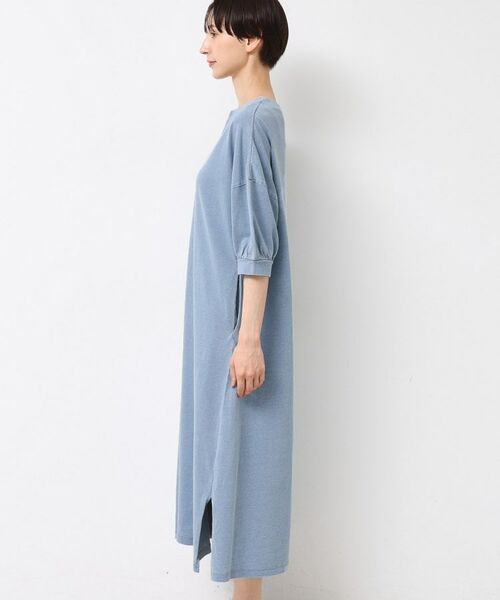 Dessin / デッサン ミニ丈・ひざ丈ワンピース | 【洗える】インディゴ天竺デニム調リラクシーワンピース | 詳細10