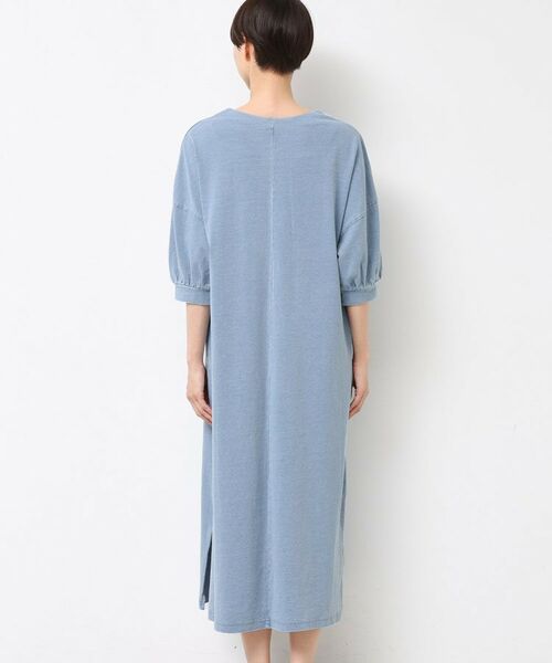 Dessin / デッサン ミニ丈・ひざ丈ワンピース | 【洗える】インディゴ天竺デニム調リラクシーワンピース | 詳細11