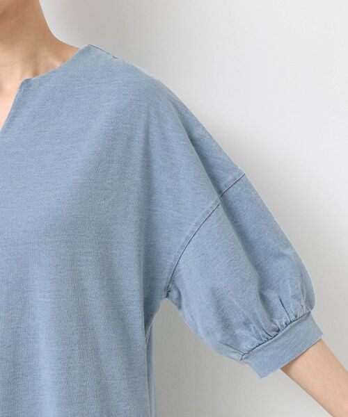 Dessin / デッサン ミニ丈・ひざ丈ワンピース | 【洗える】インディゴ天竺デニム調リラクシーワンピース | 詳細13