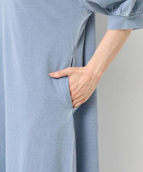 Dessin / デッサン ミニ丈・ひざ丈ワンピース | 【洗える】インディゴ天竺デニム調リラクシーワンピース | 詳細14