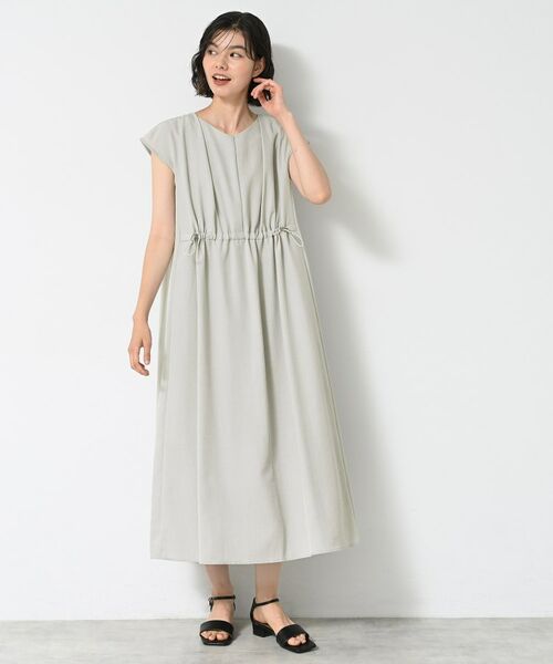 Dessin / デッサン ロング・マキシ丈ワンピース | 【洗える】ウエストドロストリングワンピース | 詳細2