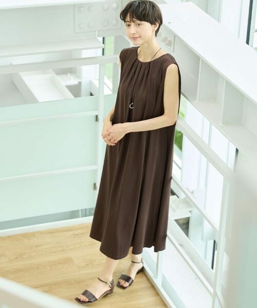 Dessin / デッサン ロング・マキシ丈ワンピース | 【接触冷感】スムースポンチワンピース | 詳細13