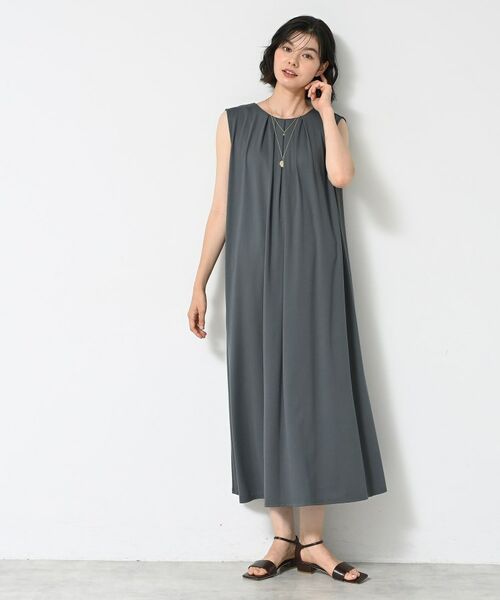 Dessin / デッサン ロング・マキシ丈ワンピース | 【接触冷感】スムースポンチワンピース | 詳細3