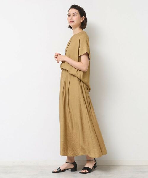 Dessin / デッサン ショート・ハーフ・半端丈パンツ | 【セットアップ可/ウエストゴム/洗える】ドレープワイドパンツ | 詳細7