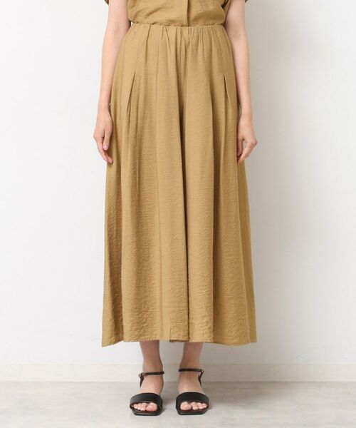 Dessin / デッサン ショート・ハーフ・半端丈パンツ | 【セットアップ可/ウエストゴム/洗える】ドレープワイドパンツ | 詳細9