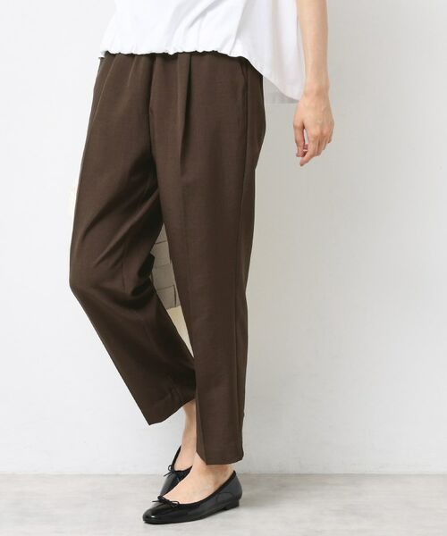 Dessin / デッサン パンツ | 【ウエストゴム・洗える】センターライン入りテーパードパンツ（XS～L） | 詳細10