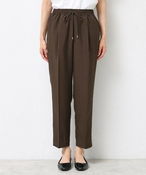 Dessin / デッサン パンツ | 【ウエストゴム・洗える】センターライン入りテーパードパンツ（XS～L） | 詳細17