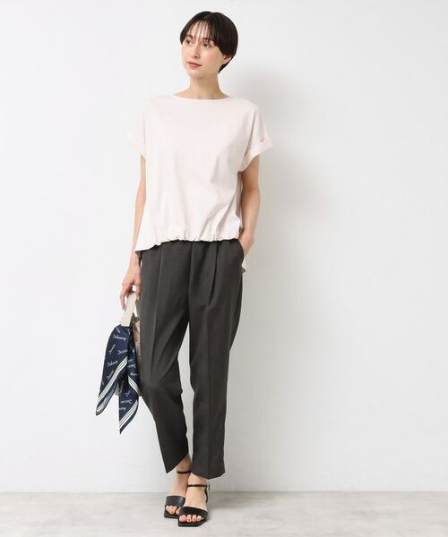 Dessin / デッサン パンツ | 【ウエストゴム・洗える】センターライン入りテーパードパンツ（XS～L） | 詳細2